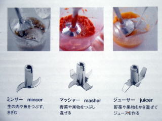 レンタル介護食調理器具ハンドブレンダーイメージ２